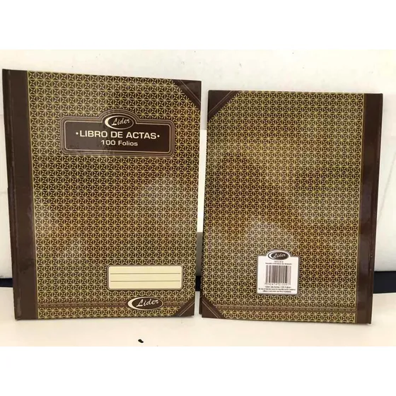 Libros De Actas 100-200-300-400 Y 500 Folios Pasta Dura
