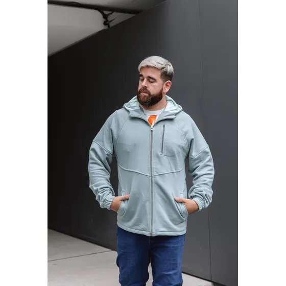 Campera Leo Unisex Frisa Con Capucha Talle Especial - 442