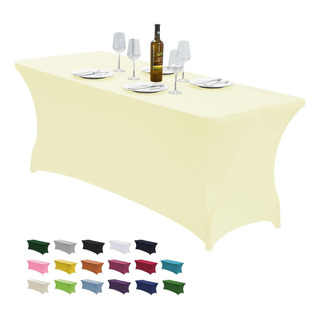 Cubierta De La Mesa De Spandex Elástica De 4 Pies De 4 Pies Cubierta De La Mesa De Spandex Elástica De 4 Pies De 4 Pies