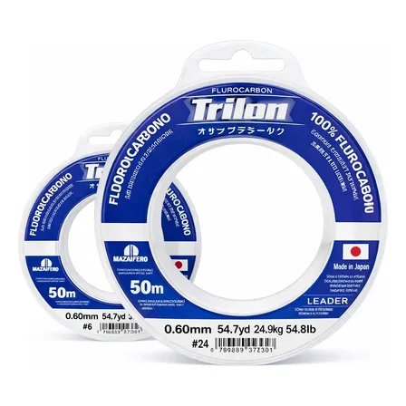 Linha Trilon Leader 100% Fluorcarbono 50 Metros Branco