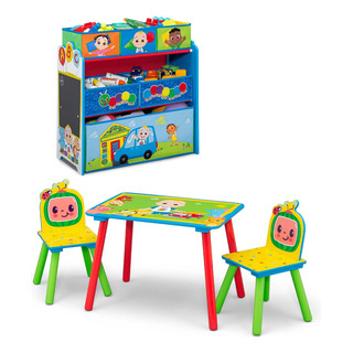 Set Infantil Mesa Mesita Con 2 Sillas Y Juguetero Cocomelon Set Infantil Mesa Mesita Con 2 Sillas Y Juguetero Cocomelon