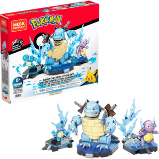 Conjunto De Construção Mega Pokémon Squirtle Evolution Com 3 Conjunto De Construção Mega Pokémon Squirtle Evolution Com 3