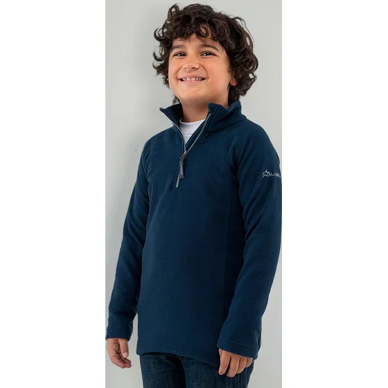 Buzo Micropolar Niños Niñas Alaska Castor Medio Cierre 