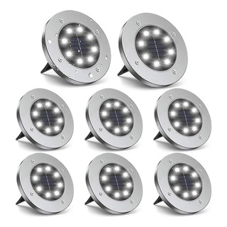 Luces Solares De Suelo Zgwj, 8 Luces Led De Disco Mejoradas Luces Solares De Suelo Zgwj, 8 Luces Led De Disco Mejoradas