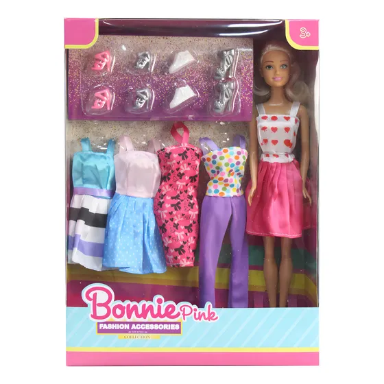 Muñeca Barbie Bonnie Pink Vestidor Chico
