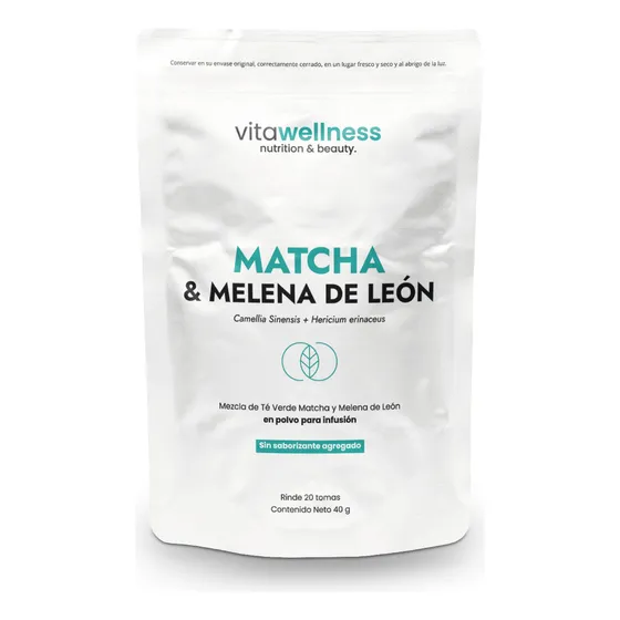 Matcha Y Melena De Leon En Polvo X 40gr - Vitawellnes