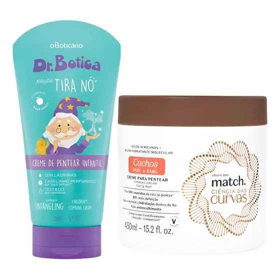 Kit De Cremas Para Peinar Niño Y Adulto