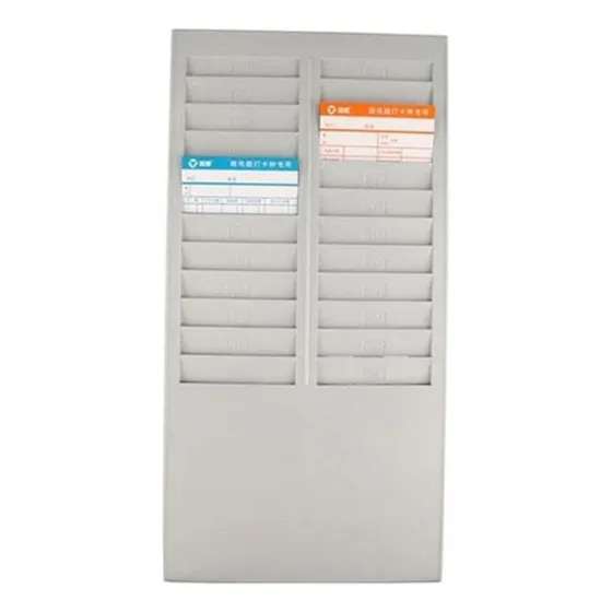 Tarjetero Plástico 24 Tarjetas Para Reloj Control Asistencia