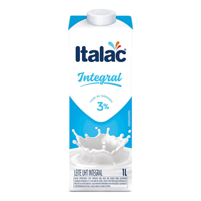 Leite Uht Integral 1 Litro Italac Leite Uht Integral 1 Litro Italac