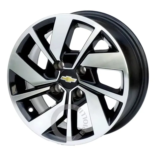Roda Liga Leve 4x100 Aro 14 Chevrolet Onix Celta Corsa/ Jogo Cor Preta Diamante