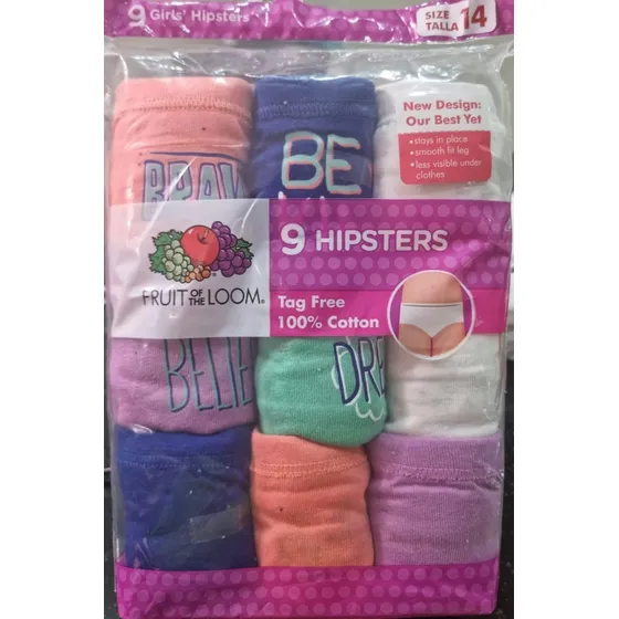 Pantaletas, Pantys, Blumer Para Niñas, Paquete 9 Unidades 