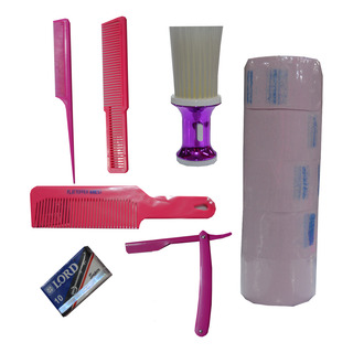 Kit De Insumos Lady Barber Rosa 7pz Kit De Insumos Lady Barber Rosa 7pz