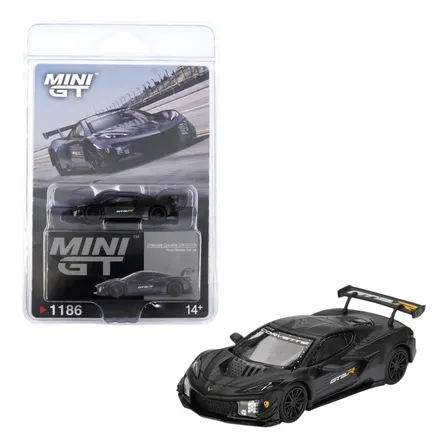Mini Gt Chevrolet Corvette Z06 Gt3 #1186 Road America Black Preto
