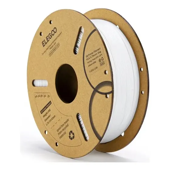 Elegoo 1kg Pla Filamento para Impresora 3d 1.75mm Color Blanco