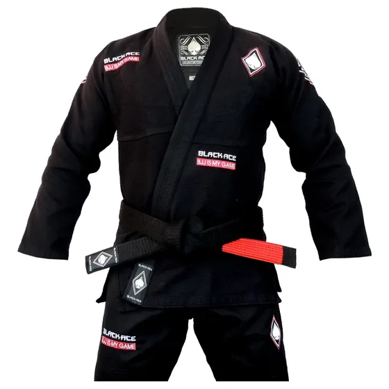 Kimono Black Ace Bjj Is My Game - Preto