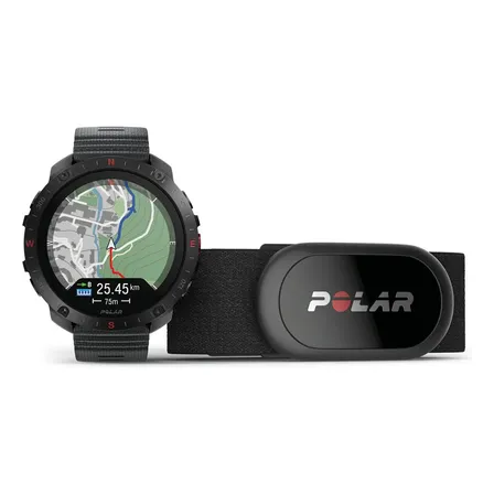Relógio externo Polar Grit X2 Pro + H10 Premium, cor preta, tamanho S/l