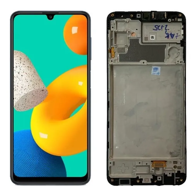Tela Touch Display Frontal Para Galaxy M32 Nacional Aro