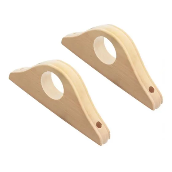 Par De Soportes Para Barrote Palo De Madera Mediano De 25mm