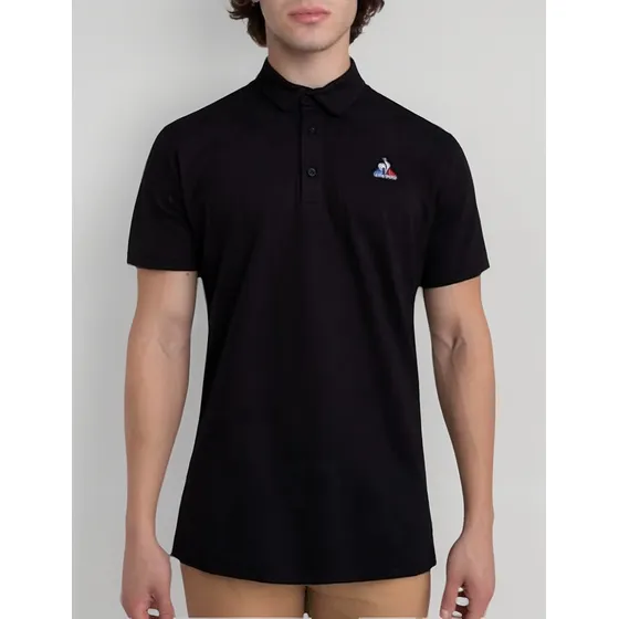 Chomba Le Coq Sportif Modelo Polo Tee Negro Exclusiva
