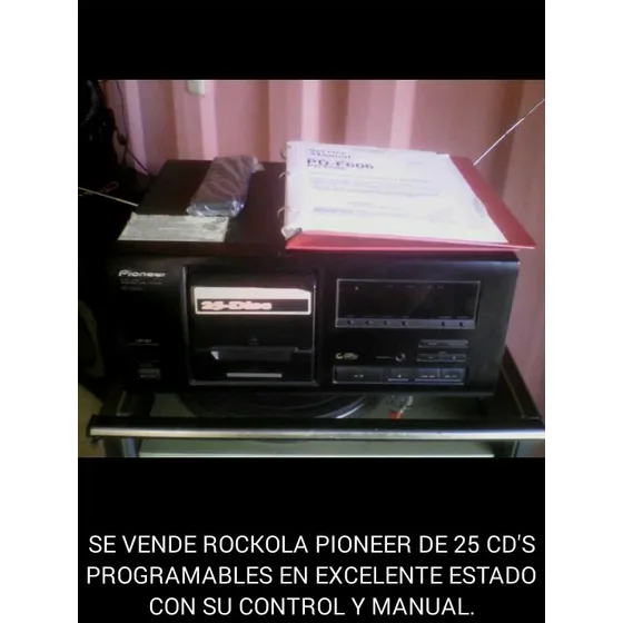 Rockola Pioneer 25 Cds Modelo Pd-f 606 Con Control