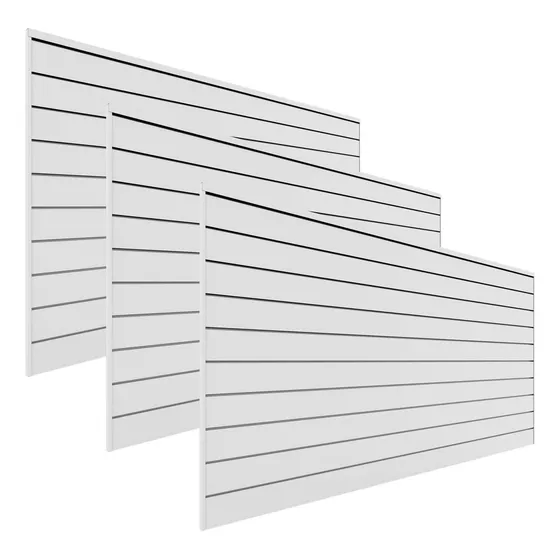 Paneles De Pvc Para Almacenamiento De Garaje 8x4 Pies Blanco