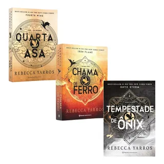 Quarta Asa + Chama De Ferro + Tempestade De Ănix - Rebecca Yarros - Livros FĂsicos Quarta Asa + Chama De Ferro + Tempestade De Ănix - Rebecca Yarros - Livros FĂsicos