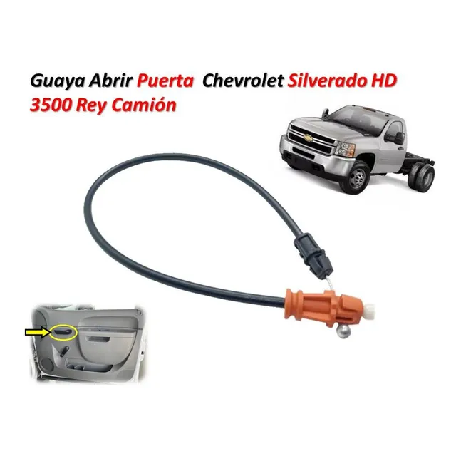 Guaya Abrir Puerta Chevrolet Silverado Hd 3500 Rey Camion 