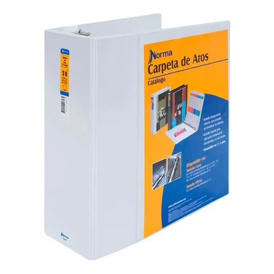 Pasta Catalogo Norma 3 Aros 3.0  D Blanca