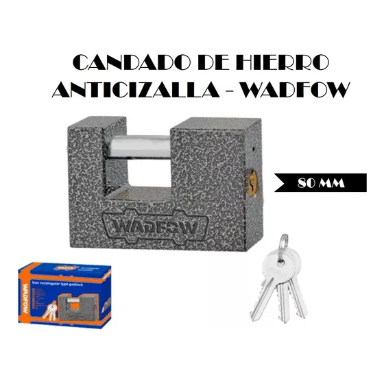 Candado De Hierro Anticizalla 80mm Con 3 Llaves - Wadfow