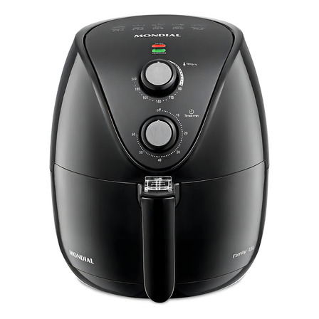 Fritadeira De Ar Af-35-bf Air Fryer 3,5l Preta Mondial 110v Fritadeira De Ar Af-35-bf Air Fryer 3,5l Preta Mondial 110v