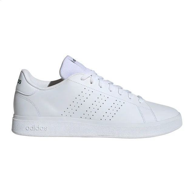 Tênis Casual Masculino Advantage Base 2.0 adidas Cloud White/collegiate Green Liso 40 Br