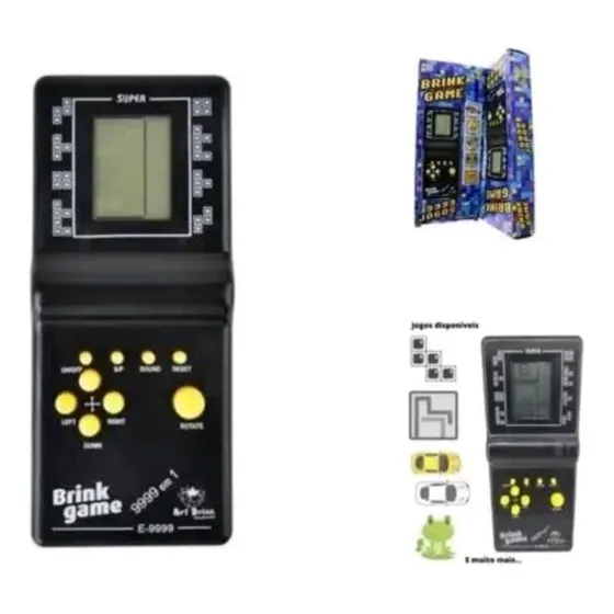 Console Mini Game Antigo Retro Tetris 9999 Jogos Corrida