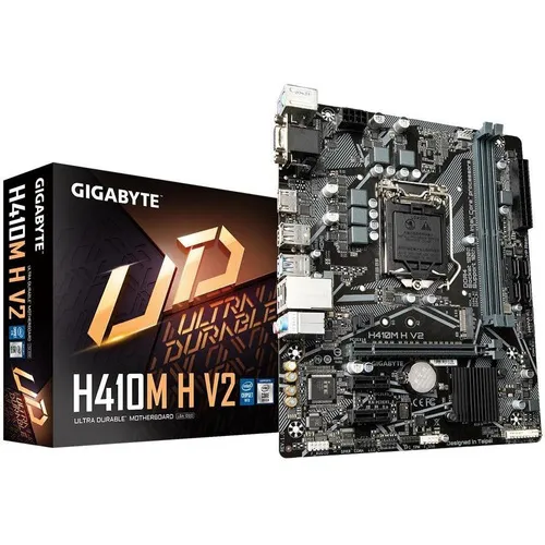 Placa Madre Gigabyte H410m H V2 Micro Atx Lga1200 H410mhv2 Color Negro