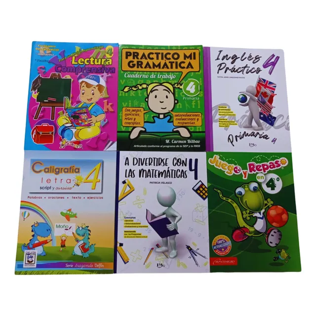 Cuarto Grado De Primaria 6 Cuadernos De Ejercicios 