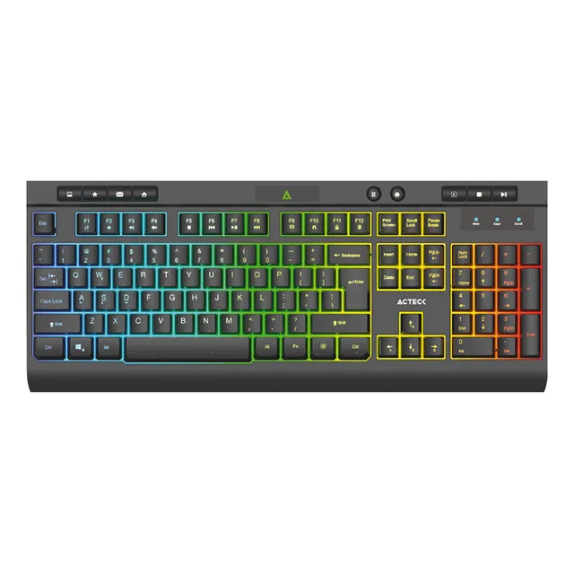 Teclado Acteck Aurean Pro Ta477g Alambrico Usb Rgb Ac-936743