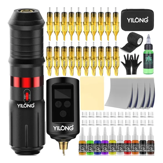 Kit De Máquina De Tatuaje Inalámbrico - Pistolas De Z95yh
