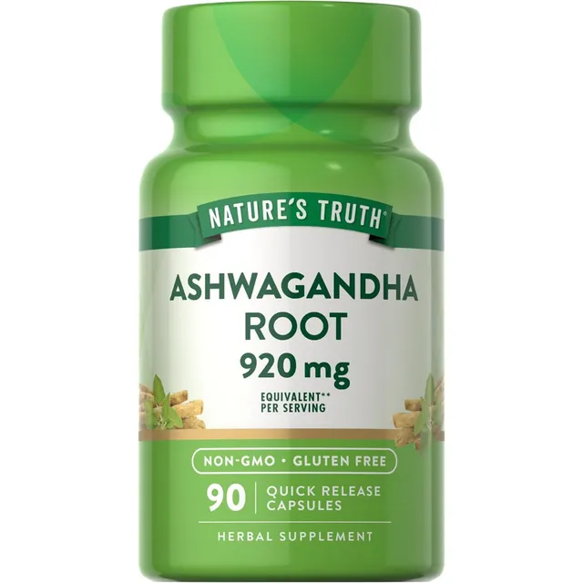 Raíz De Ashwagandha 920 Mg Nature's Truth 90 Cápsulas Sin Sabor