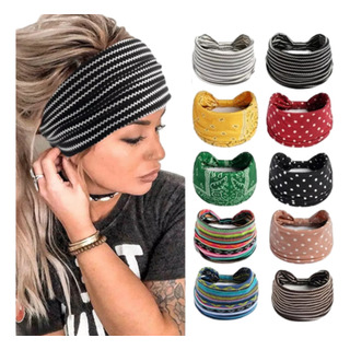 Banda Para El Cabello Deportiva Respirable Suave 10 Piezas Banda Para El Cabello Deportiva Respirable Suave 10 Piezas