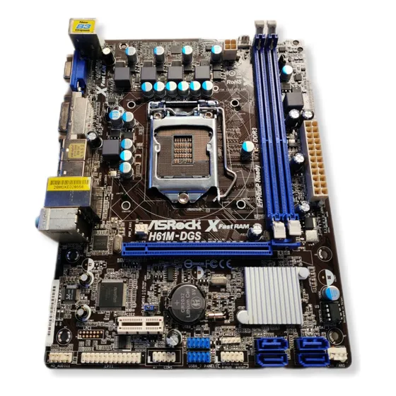 Placa Mae Asrock H61m Dgs 1155 Ddr3 C/nf