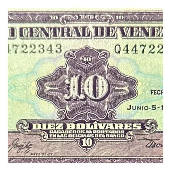 Venezuela - 10 Bolívares - Año 1995 - P #61