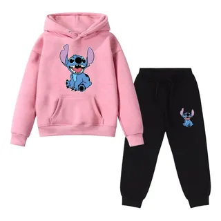 Conjunto Kit Blusa E Calça Moletom Infantil Sti-tch Sentado Conjunto Kit Blusa E Calça Moletom Infantil Sti-tch Sentado