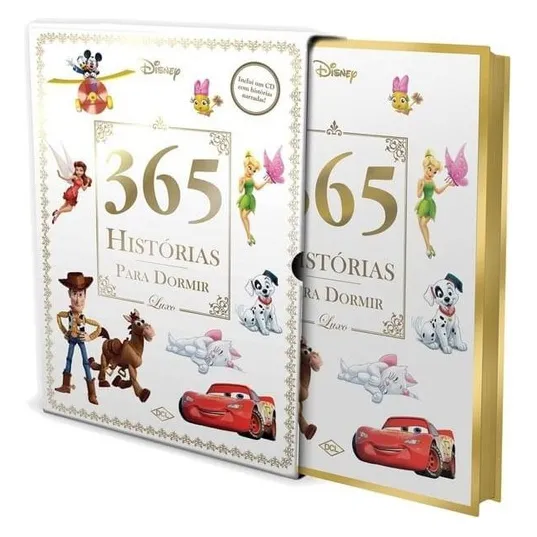 Disney, 365 historias para dormir, edición de lujo, de Disney. Editora Dcl, tapa blanda en portugués