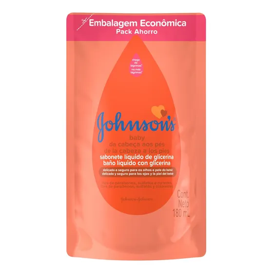 Sabonete Líquido Johnson's Baby Glicerina  180 Ml