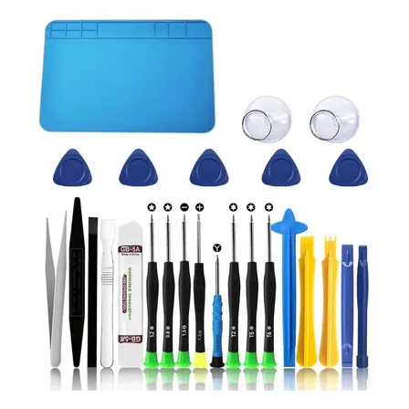 Kit Herramientas 24 En1 Reparación Smartphones + Alfombra