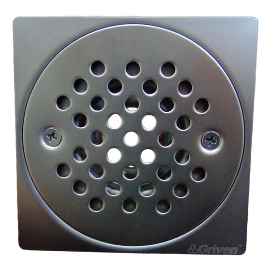 Desague Para Piso 4''x4'' Aceroinox Satinado Aquafina
