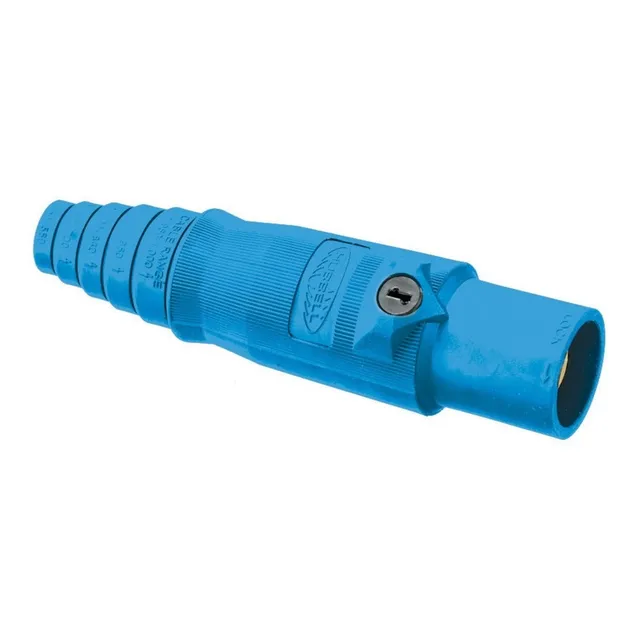 Conectores Camlock Línea Macho Para Cable 400a Color Azul