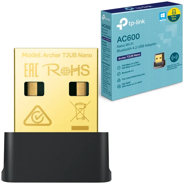 Adaptador Red Wifi Usb Tp-link Archer T2ub Nano Bluetooth