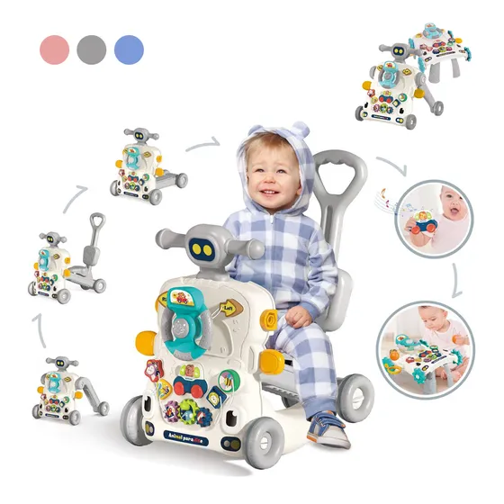 Andaderas Para Bebé 6 En 1 Panel Multifuncional Interactivo