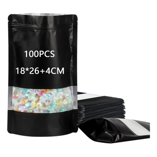 100 Bolsas Stand Up Pouch De Plastico Para 500g 18x26cm 100 Bolsas Stand Up Pouch De Plastico Para 500g 18x26cm