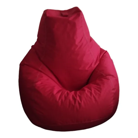 Puff Grande Para 1.80 De Alto Semicuero + Almohadita En Gris